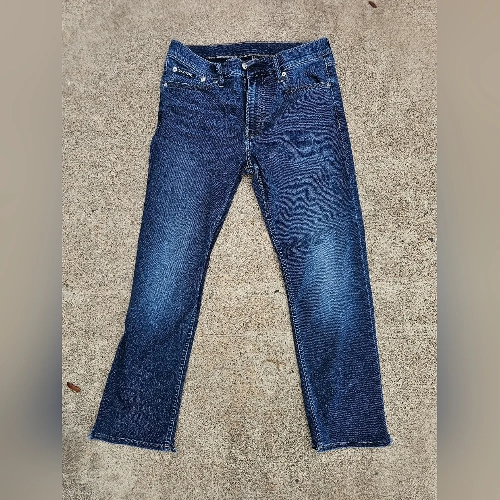Calvin Klein Blue Straight Jeans Classic Style